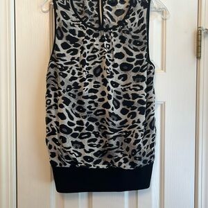 Ann Taylor Cheetah print top